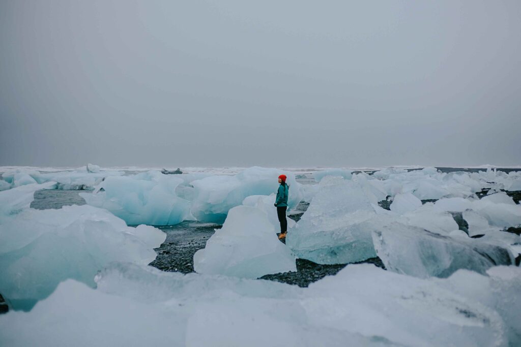 Scuba diving in Greenland among icebergs and Arctic marine life