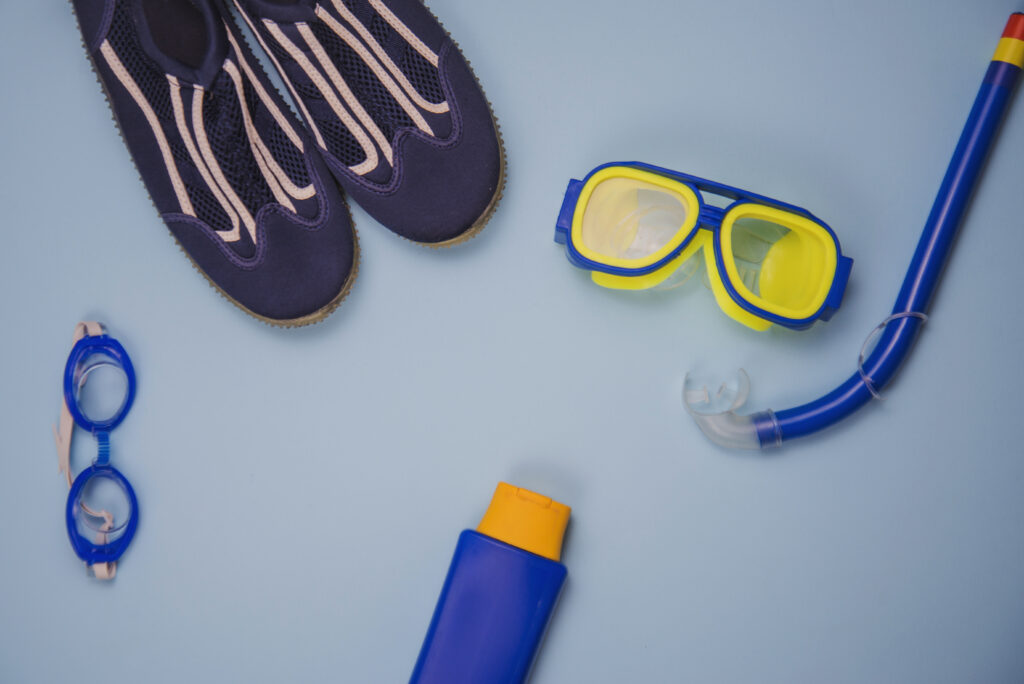 Traveling abroad with scuba diving equipment packed safely in a hard-shell travel case